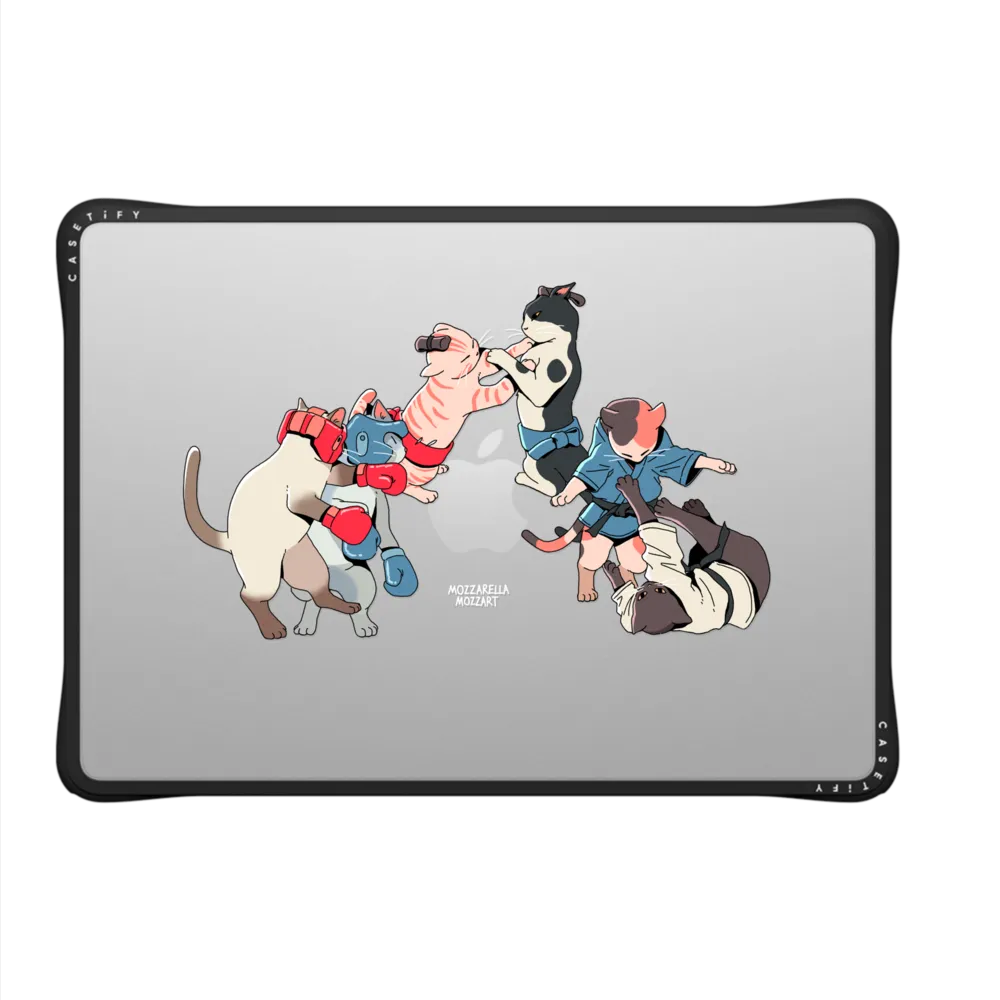 Impact MacBook Air 13-inch (M2 - M4) Case - Fighting Cat