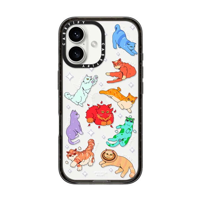 Mozza x CASETiFY iPhone 16 Case Cat,Animal ブラック インパクトケース Cativerse Solar System Mother's Day Mozza x CASETiFY iPhone 16 Case Cat,Animal ブラック インパクトケース Cativerse Solar System Mother's Day