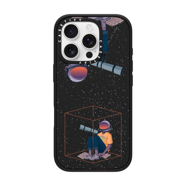 Mozza x CASETiFY iPhone 16 Pro Case Space,Cartoon Matte Black Impact Case MagSafe Compatible Space Holic Back to School Mozza x CASETiFY iPhone 16 Pro Case Space,Cartoon Matte Black Impact Case MagSafe Compatible Space Holic Back to School