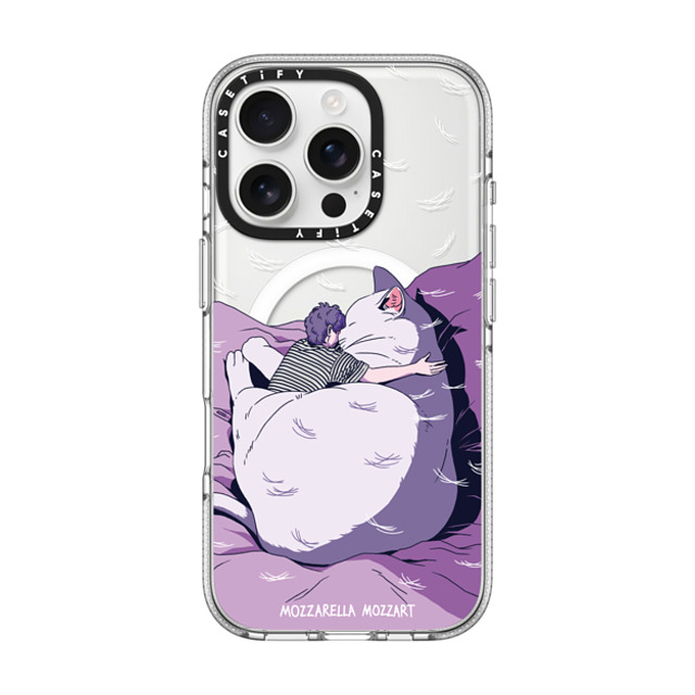 Mozza x CASETiFY iPhone 16 Pro Case Animal,Cartoon クリア クリア ケース MagSafe対応 Cat Love Back to School Mozza x CASETiFY iPhone 16 Pro Case Animal,Cartoon クリア クリア ケース MagSafe対応 Cat Love Back to School