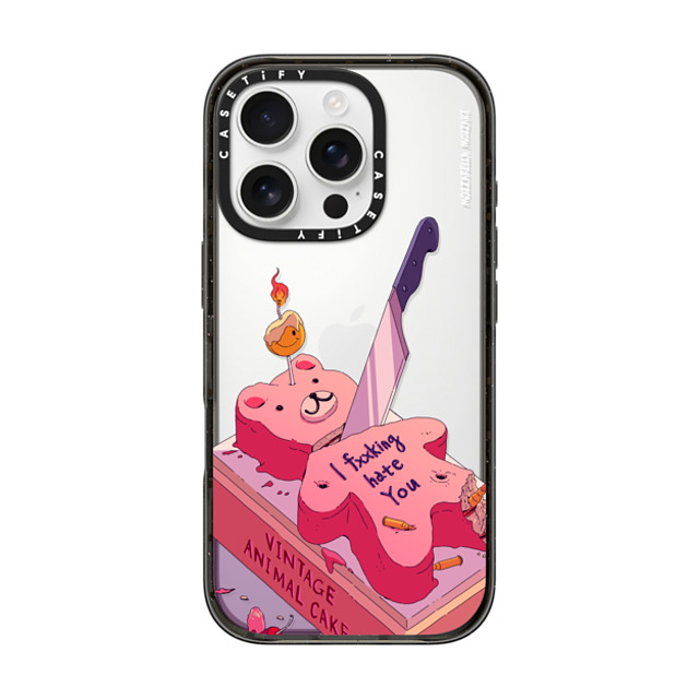 Mozza x CASETiFY iPhone 16 Pro ケース Cartoon,Anime ブラック インパクトケース Cake for you Father's Day Mozza x CASETiFY iPhone 16 Pro ケース Cartoon,Anime ブラック インパクトケース Cake for you Father's Day