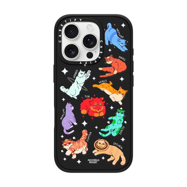 Mozza x CASETiFY iPhone 16 Pro Case Cat,Animal マットブラック インパクトケース MagSafe対応 Cativerse Solar System Mother's Day Mozza x CASETiFY iPhone 16 Pro Case Cat,Animal マットブラック インパクトケース MagSafe対応 Cativerse Solar System Mother's Day