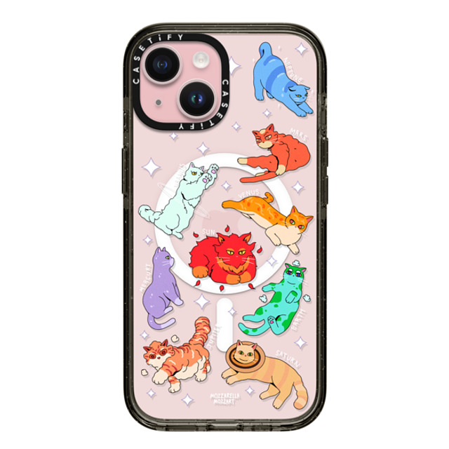 Mozza x CASETiFY iPhone 15 Case Cat,Animal Black Impact Case MagSafe Compatible Cativerse Solar System Mother's Day Mozza x CASETiFY iPhone 15 Case Cat,Animal Black Impact Case MagSafe Compatible Cativerse Solar System Mother's Day