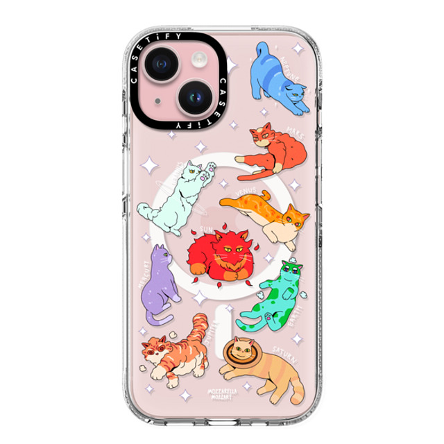 Mozza x CASETiFY iPhone 15 Case Cat,Animal Clear Clear Case MagSafe Compatible Cativerse Solar System Mother's Day Mozza x CASETiFY iPhone 15 Case Cat,Animal Clear Clear Case MagSafe Compatible Cativerse Solar System Mother's Day