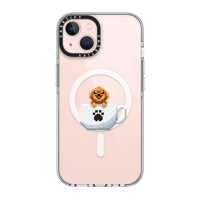 Fatbeard x CASETiFY iPhone 13 ケース クリア クリア ケース MagSafe対応 Teacup Toy Poodle