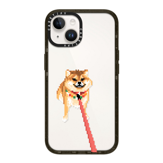 Fatbeard x CASETiFY iPhone 14 ケース ブラック インパクトケース Stubborn Shiba Inu