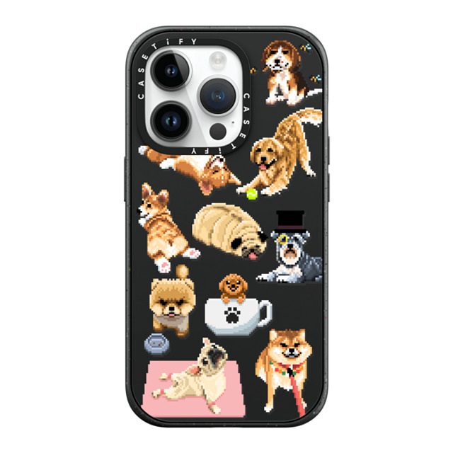 Fatbeard x CASETiFY iPhone 14 Pro ケース マットブラック インパクトケース MagSafe対応 Celebrating International Dog Day!