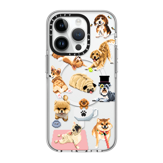 Fatbeard x CASETiFY iPhone 14 Pro ケース クリア クリア ケース MagSafe対応 Celebrating International Dog Day!