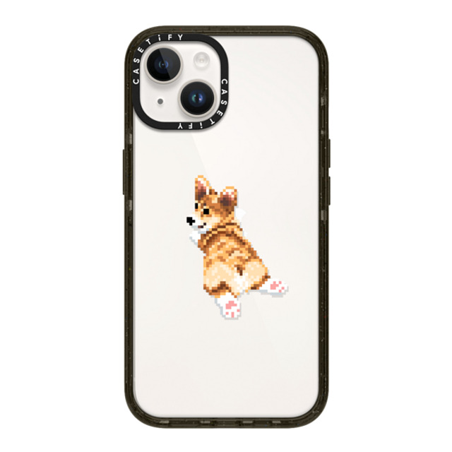 Fatbeard x CASETiFY iPhone 14 ケース ブラック インパクトケース Corgi Butt