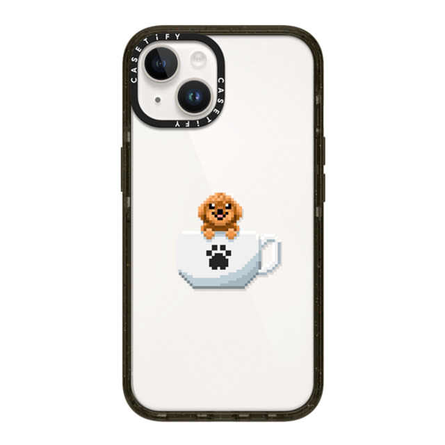 Fatbeard x CASETiFY iPhone 14 ケース ブラック インパクトケース Teacup Toy Poodle