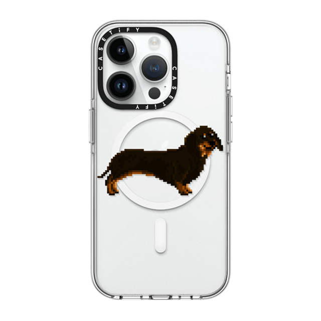 Fatbeard x CASETiFY iPhone 14 Pro ケース クリア クリア ケース MagSafe対応 Wiener on the Move