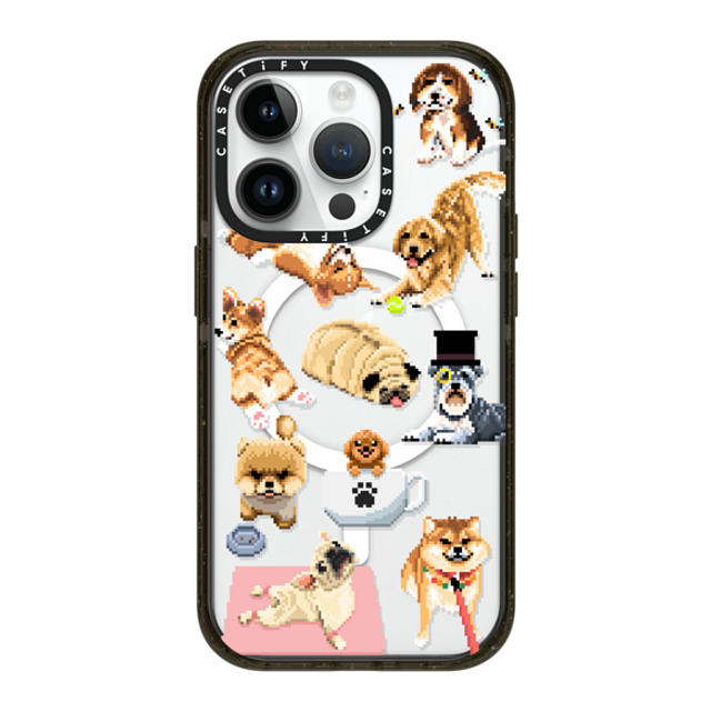 Fatbeard x CASETiFY iPhone 14 Pro ケース ブラック インパクトケース MagSafe対応 Celebrating International Dog Day!