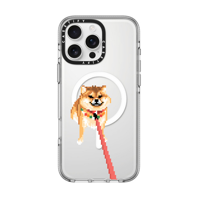 Fatbeard x CASETiFY iPhone 16 Pro Max ケース クリア クリア ケース MagSafe対応 Stubborn Shiba Inu