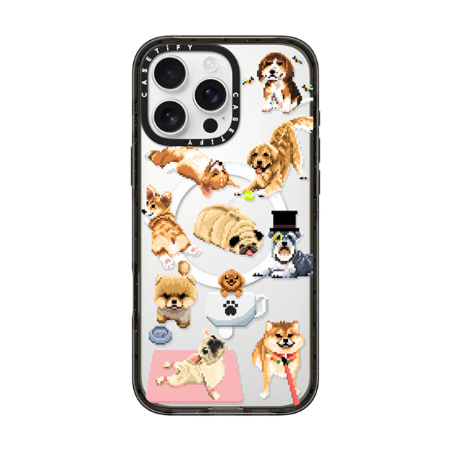 Fatbeard x CASETiFY iPhone 16 Pro Max ケース ブラック インパクトケース MagSafe対応 Celebrating International Dog Day!