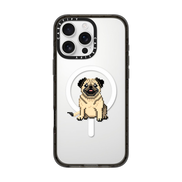 Fatbeard x CASETiFY iPhone 16 Pro Max Case Black Impact Case MagSafe Compatible Photogenic Pug Back to School Fatbeard x CASETiFY iPhone 16 Pro Max Case Black Impact Case MagSafe Compatible Photogenic Pug Back to School
