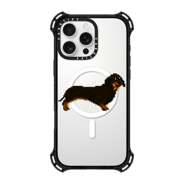 Fatbeard x CASETiFY iPhone 16 Pro Max ケース ブラック バウンスケース Wiener on the Move