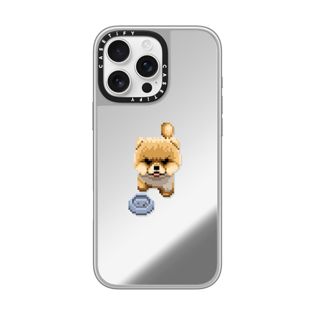 Fatbeard x CASETiFY iPhone 16 Pro Max Case シルバー (シルバーバンパー) ミラーケース MagSafe対応 Outraged Pom-pom Fatbeard x CASETiFY iPhone 16 Pro Max Case シルバー (シルバーバンパー) ミラーケース MagSafe対応 Outraged Pom-pom