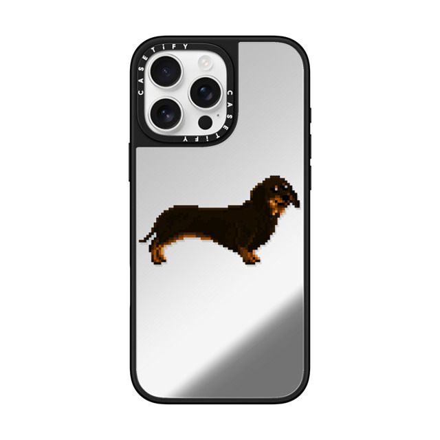 Fatbeard x CASETiFY iPhone 16 Pro Max ケース Silver on Black ミラーケース MagSafe対応 Wiener on the Move