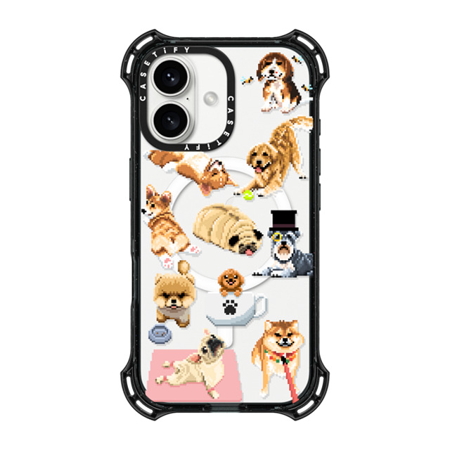 Fatbeard x CASETiFY iPhone 16 Case Black バウンスケース Celebrating International Dog Day! Fatbeard x CASETiFY iPhone 16 Case Black バウンスケース Celebrating International Dog Day!