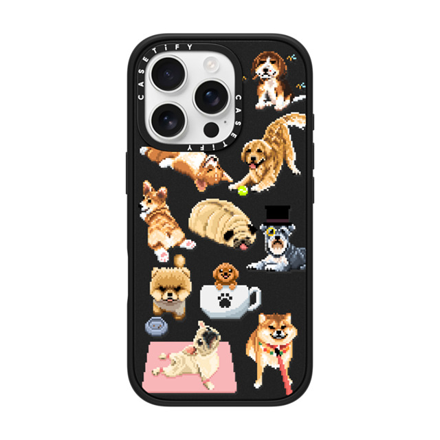 Fatbeard x CASETiFY iPhone 16 Pro ケース マットブラック インパクトケース MagSafe対応 Celebrating International Dog Day!