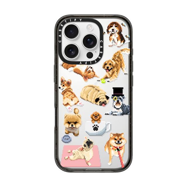 Fatbeard x CASETiFY iPhone 16 Pro ケース ブラック インパクトケース Celebrating International Dog Day!