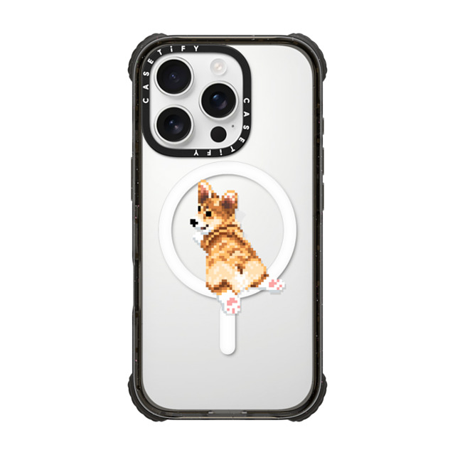 Fatbeard x CASETiFY iPhone 16 Pro Case Black ウルトラ インパクトケース MagSafe 対応 Corgi Butt Fatbeard x CASETiFY iPhone 16 Pro Case Black ウルトラ インパクトケース MagSafe 対応 Corgi Butt