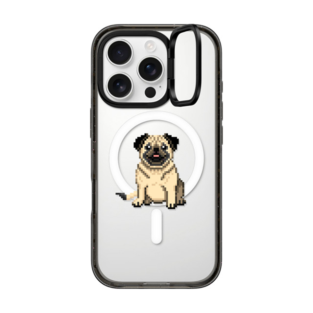 Fatbeard x CASETiFY iPhone 16 Pro Case Black インパクトリングスタンドケース MagSafe対応 Photogenic Pug Father's Day Fatbeard x CASETiFY iPhone 16 Pro Case Black インパクトリングスタンドケース MagSafe対応 Photogenic Pug Father's Day