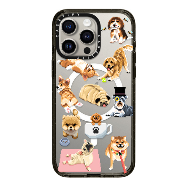 Fatbeard x CASETiFY iPhone 15 Pro Max ケース ブラック インパクトケース MagSafe対応 Celebrating International Dog Day!