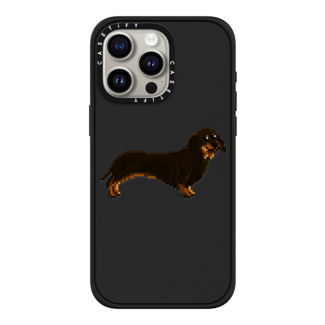 Fatbeard x CASETiFY iPhone 15 Pro Max ケース マットブラック インパクトケース MagSafe対応 Wiener on the Move