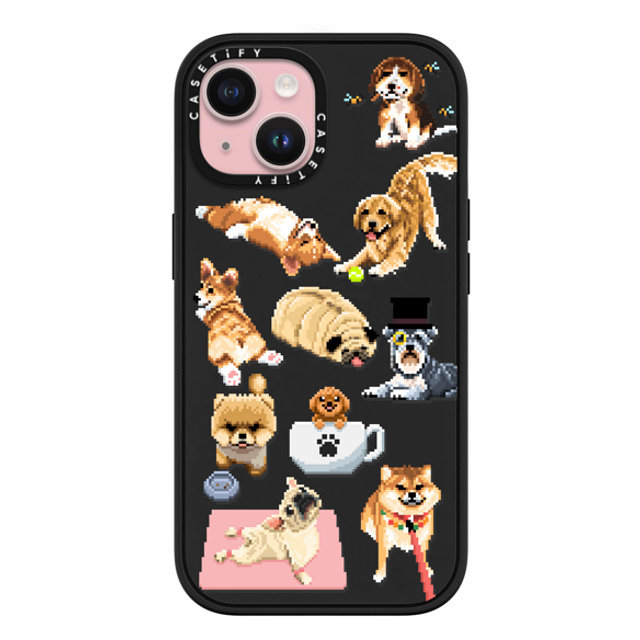 Fatbeard x CASETiFY iPhone 15 ケース マットブラック インパクトケース MagSafe対応 Celebrating International Dog Day!