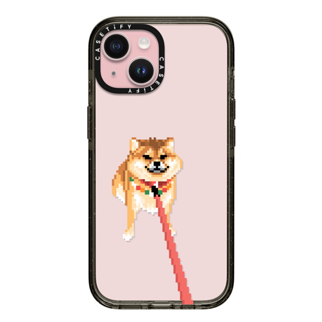 Fatbeard x CASETiFY iPhone 15 ケース ブラック インパクトケース Stubborn Shiba Inu