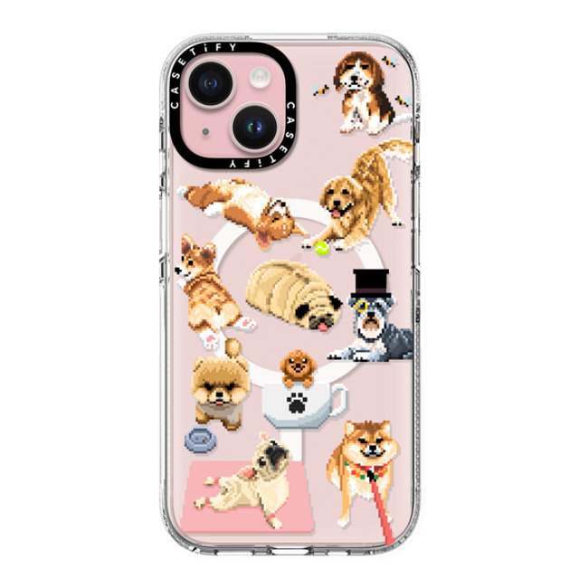 Fatbeard x CASETiFY iPhone 15 ケース クリア クリア ケース MagSafe対応 Celebrating International Dog Day!