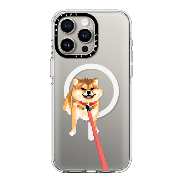 Fatbeard x CASETiFY iPhone 15 Pro Max ケース クリア クリア ケース MagSafe対応 Stubborn Shiba Inu