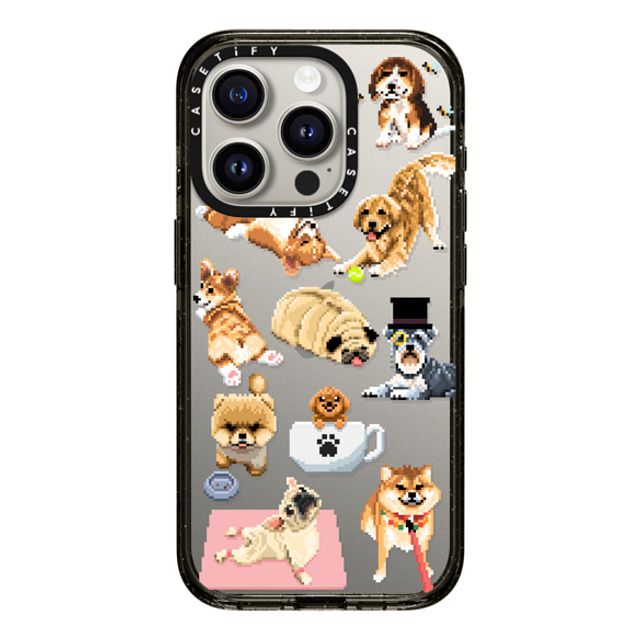 Fatbeard x CASETiFY iPhone 15 Pro ケース ブラック インパクトケース Celebrating International Dog Day!