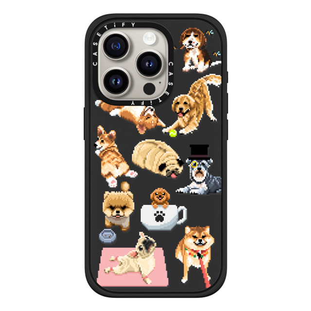 Fatbeard x CASETiFY iPhone 15 Pro ケース マットブラック インパクトケース MagSafe対応 Celebrating International Dog Day!