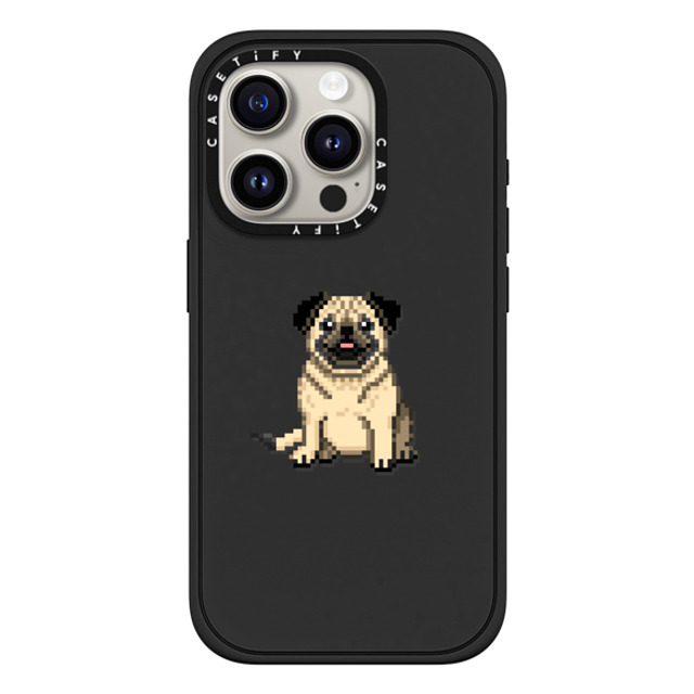 Fatbeard x CASETiFY iPhone 15 Pro ケース マットブラック インパクトケース MagSafe対応 Photogenic Pug Back to School Fatbeard x CASETiFY iPhone 15 Pro ケース マットブラック インパクトケース MagSafe対応 Photogenic Pug Back to School