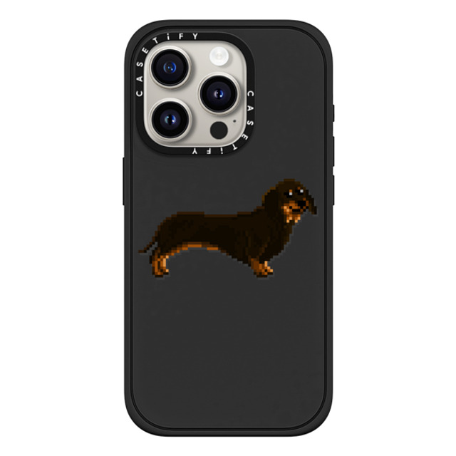 Fatbeard x CASETiFY iPhone 15 Pro ケース マットブラック インパクトケース MagSafe対応 Wiener on the Move