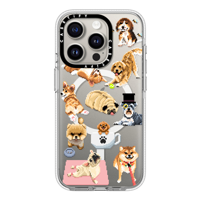 Fatbeard x CASETiFY iPhone 15 Pro ケース クリア クリア ケース MagSafe対応 Celebrating International Dog Day!