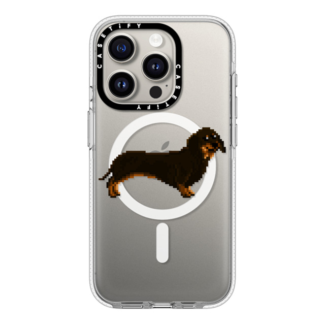 Fatbeard x CASETiFY iPhone 15 Pro ケース クリア クリア ケース MagSafe対応 Wiener on the Move