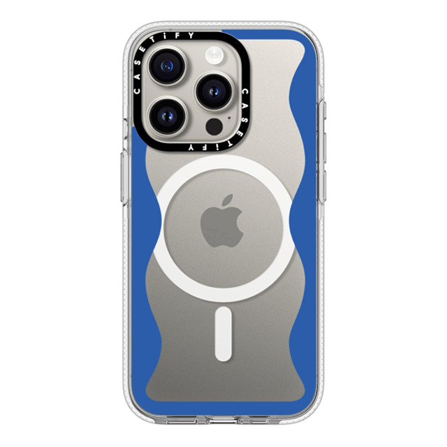CASETiFY iPhone 15 Pro ケース クリア クリア ケース MagSafe対応 CASETiFY BLUE gigi a