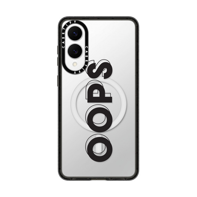 CASETiFY Galaxy S25 Edge ケース ブラック Impact Magnetic Case Quote,Typography Quote,Typography OOPS New iPhone CASETiFY Galaxy S25 Edge ケース ブラック Impact Magnetic Case Quote,Typography Quote,Typography OOPS New iPhone