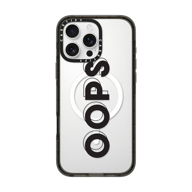CASETiFY iPhone 16 Pro Max ケース ブラック インパクトケース MagSafe対応 Quote,Typography Quote,Typography OOPS Back to School CASETiFY iPhone 16 Pro Max ケース ブラック インパクトケース MagSafe対応 Quote,Typography Quote,Typography OOPS Back to School