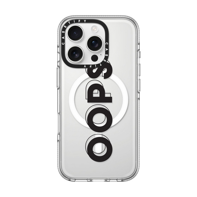 CASETiFY iPhone 16 Pro ケース クリア クリア ケース MagSafe対応 Quote,Typography Quote,Typography OOPS Back to School CASETiFY iPhone 16 Pro ケース クリア クリア ケース MagSafe対応 Quote,Typography Quote,Typography OOPS Back to School