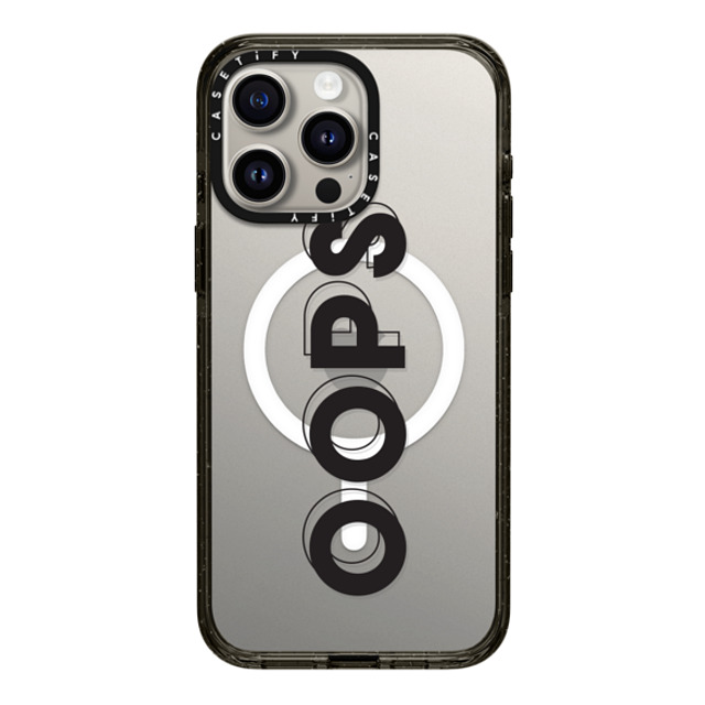 CASETiFY iPhone 15 Pro Max ケース ブラック インパクトケース MagSafe対応 Quote,Typography Quote,Typography OOPS Back to School CASETiFY iPhone 15 Pro Max ケース ブラック インパクトケース MagSafe対応 Quote,Typography Quote,Typography OOPS Back to School