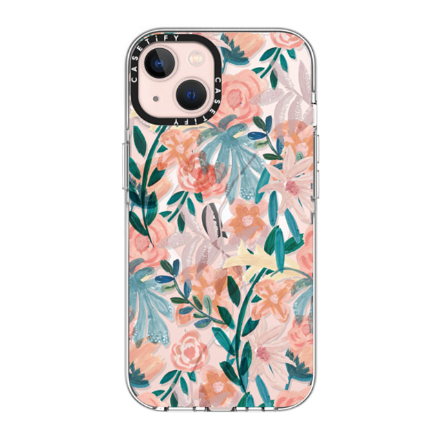 designlovefest x CASETiFY iPhone 13 Case クリア クリア ケース MagSafe対応 Orange Floral Mother's Day designlovefest x CASETiFY iPhone 13 Case クリア クリア ケース MagSafe対応 Orange Floral Mother's Day