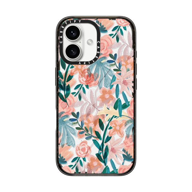 designlovefest x CASETiFY iPhone 16 Case Black インパクトケース Orange Floral Mother's Day designlovefest x CASETiFY iPhone 16 Case Black インパクトケース Orange Floral Mother's Day