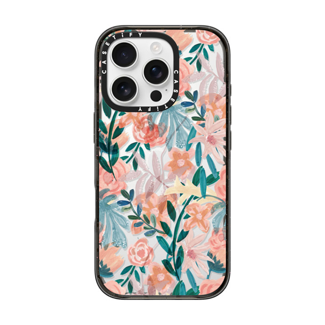 designlovefest x CASETiFY iPhone 16 Pro Case ブラック インパクトケース Orange Floral Mother's Day designlovefest x CASETiFY iPhone 16 Pro Case ブラック インパクトケース Orange Floral Mother's Day