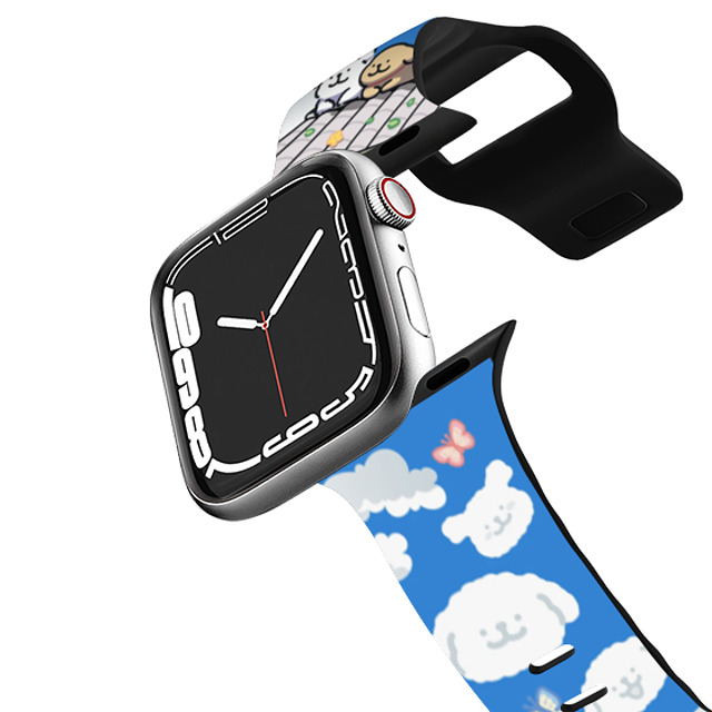 Maltese x CASETiFY Apple Watch Band Series 7-9 (41mm) Black インパクト バンド Maltese Lazy Clouds Watch Band Mother's Day Maltese x CASETiFY Apple Watch Band Series 7-9 (41mm) Black インパクト バンド Maltese Lazy Clouds Watch Band Mother's Day