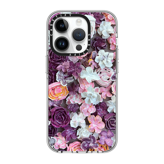 Ann Upton Art x CASETiFY iPhone 14 Pro Case Clear Clear Case MagSafe Compatible In Bloom by Ann Upton Art Ann Upton Art x CASETiFY iPhone 14 Pro Case Clear Clear Case MagSafe Compatible In Bloom by Ann Upton Art