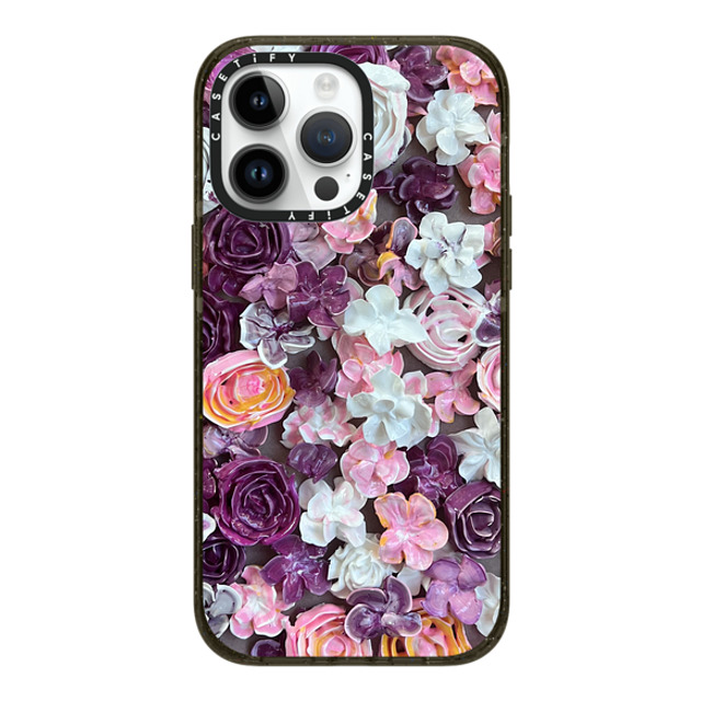 Ann Upton Art x CASETiFY iPhone 14 Pro Max ケース ブラック インパクトケース MagSafe対応 In Bloom by Ann Upton Art